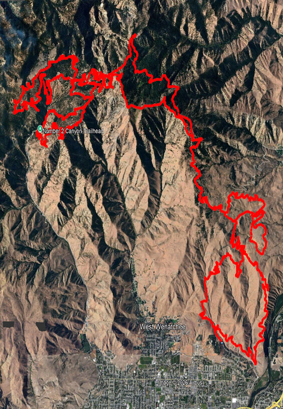 Dirty Bloom 50 course route map